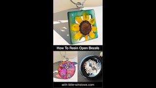 Resin How-To #Shorts:  What you need to know about filling Open Back Bezels for Jewelry Making