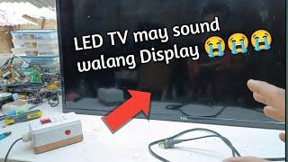 May sound walang picture (TCL LED Tv)#tutorial repair