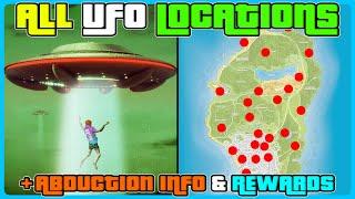 ALL UFO LOCATIONS In GTA 5 Online + New Weapon & How To Get Abducted By Aliens!