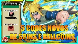 5 NEW SPINS and RELLCOINS CODES at SHINDO LIFE