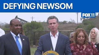 Local cities defy Gov. Newsom's orders