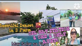 BEAUTIFUL SUNSET   | VISITING OUR FARM | OIL BAY GASOLINE STATION, OUR ONE & ONLY  AUNT 