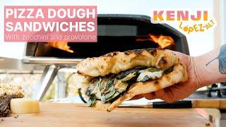 Folded Pizza Dough Zucchini and Provolone Sandwiches | Kenji's Cooking Show