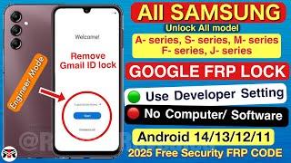 No TalkBack 2025  All SAMSUNG FRP BYPASS ANDROID 12/13/14 || No Need Code *#0*#