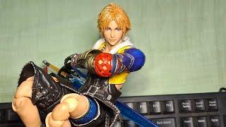 Play Arts Kai Final Fantasy X Tidus (2024) Shoulder Strap Demonstration