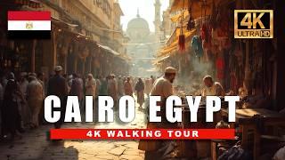 4K Egypt Walking Tour - Cairo's HIDDEN GEM Khan el-Khalili Market Walking Tour | 4K HDR 60fps