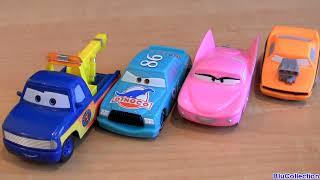 Color Changers Cars Flo, Snot Rod, Chick Hicks & Tow Truck Colour changing Underwater toys