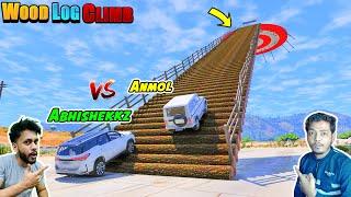 GTA 5 : @AbhishekkzGaming Indian Cars Vs Anmol Indian Cars Wood log Track Climb