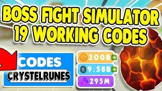 *PETS UPDATE* 19 WORKING SECRET CODES IN BOSS FIGHTING SIMULATOR ROBLOX