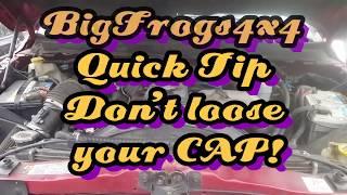 DON'T LOOSE YOUR CAP! | BIGFROGS4X4 QUICK TIP