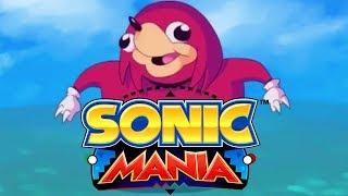 Ugandan Knuckles in Sonic Mania