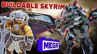 DRAGONBORN MINIFIGURE!! Mega Construx ELDER SCROLLS V Skyrim Alduin The World Eater Unboxing Review