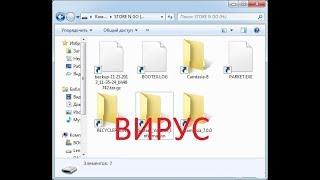 Как избавиться от вируса "smycwtexsedfcwu". Ярлыки вместо папок на флешке
