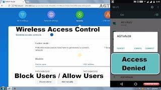 Mi Router 3c Wireless Access Controls (Block / Allow Users)