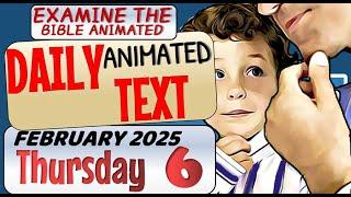 JW DAILY ANIMATED TEXT WHAT IS FAMILY WORSHIP? EXAMINE THE BIBLE ANIMATED