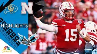 Colorado Buffaloes vs. Nebraska Cornhuskers | CFB HIGHLIGHTS | 9/7/2024 | Big Ten on NBC Sports