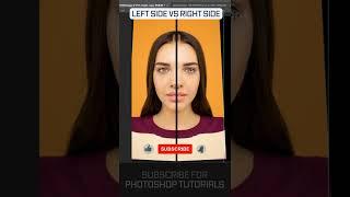 Photoshop Left Side vs Right Side Face Swap #shorts