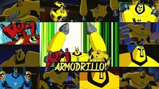 All armodrillo transformations in all Ben 10 series