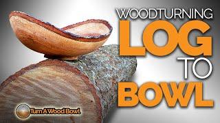 Log to Bowl — Woodturning Video