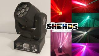 JMS WEBB 6x15W Laser+Beam RGBW Moving Head Light DJ SHEHDS HOT LED Beam+Wash 6x15W RGBW Bees Eyes