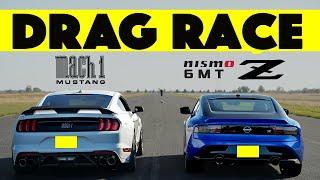 Unexpected!! 2024 Nissan Z Nismo 6MT vs Ford Mustang Mach 1. Drag and Roll Race