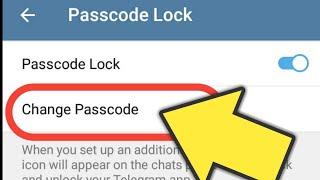 How To Change Telegram Passcode | How To Change Telegram Password | Telegram Password