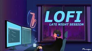 1 hour of calm & chill lofi saxophone music (rainy late night study mix)