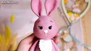 Амигуруми: схема Пасхальный зайка. Игрушки вязаные крючком - Free crochet patterns.