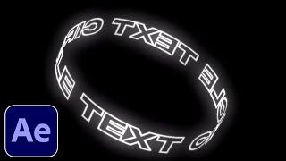 How To Make A CIRCLE TEXT In After Effects (NO PLUGINS)