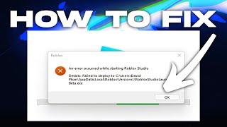 How to Fix an Error Occurred While Starting Roblox Studio