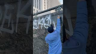 Tagging up on City Hall walls in Los Angeles CA #shotbydre #fukice #fuktrump #losangeles #cityhall