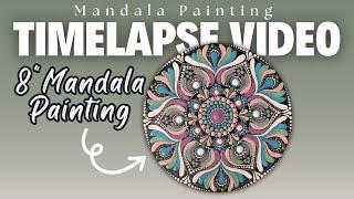 8" Dot Art Mandala Painting for Beginners | Tutorial Timelapse | Thoughtful Dots