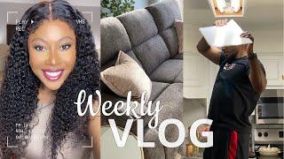 VLOG | TETOTE Home 30x36 Bath Mirror Install + New Curtains + New Sofa Review + Girl Cave Looks Good