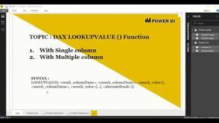 DAX LOOKUPVALUE() Function