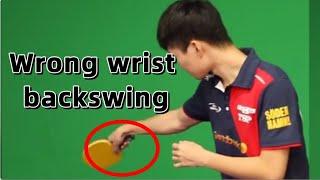 【table tennis】The use of the wrist in forehand looping，from 2 professional pointviews！
