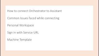 Explaining Orchestrator & how to connect with UiPath Assistant | Common Issues