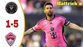 Messi Show Hattrick Freekick️Inter Miami vs Coloradoo 5/1 Highlights & All Goals 2024 -Messi Goals