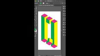 How to draw optical illusion forms in illustrator #koshdigital #shorts #viralshorts #fyp