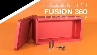 Fusion 360 for Beginners - Model a Box & Lid with Screws - In-Context Design - Lesson 9