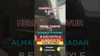 Almanya'ya B Ehliyetiyle Kolay Göç | Kurye Olarak Gitmek | 81 A Önay
