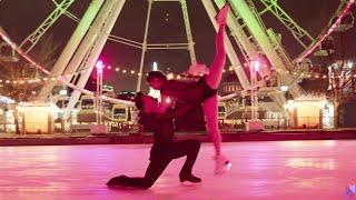 Hannah Lim & Ye Quan, Korean Ice Dancers, perform to "Danse Macabre" at Vieux-Port de Montréal