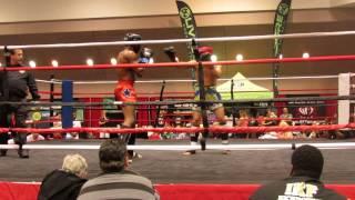 Shaseng Xiong First Amateur Kickboxing Fight - Round 2