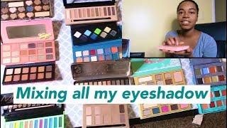 Mixing Every Shop Hush Eyeshadow Palette.. destroying my makeup