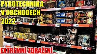 Pyrotechnika v obchodech 2022 | Kaufland, Lidl, Penny, Tesco, Albert