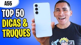 USE AGORA! TOP 50 Dicas e Truques do Galaxy A55 5G que você PRECISA SABER