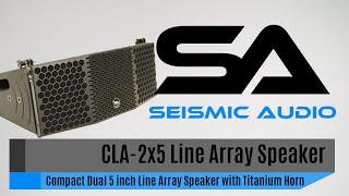 Seismic Audio CLA-2x5 Compact Line Array Speaker (Official)