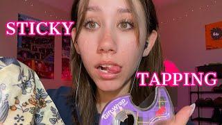 ASMR | sticky sounds! (beeswax wraps, tape, lipgloss, lotion, etc.)