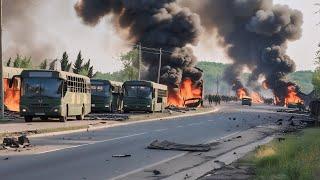 8 Minutes ago! 60 buses carrying 600 Ukrainian soldiers were intercepted by Russia at the border