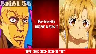 Yuuki Asuna Sword Art Online Anime vs Reddit (The rock reaction meme)