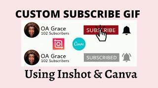 How to make SUBSCRIBE ANIMATION in INSHOT| Add #animatedSubscribeButton on Videos In InShot/Canva